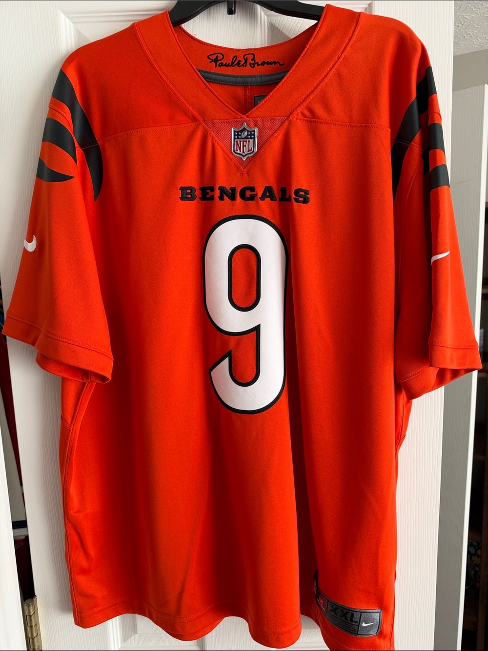 Nike Vapor Limited Joe Burrow Orange Cincinnati Bengals #9 Alt Football Jersey